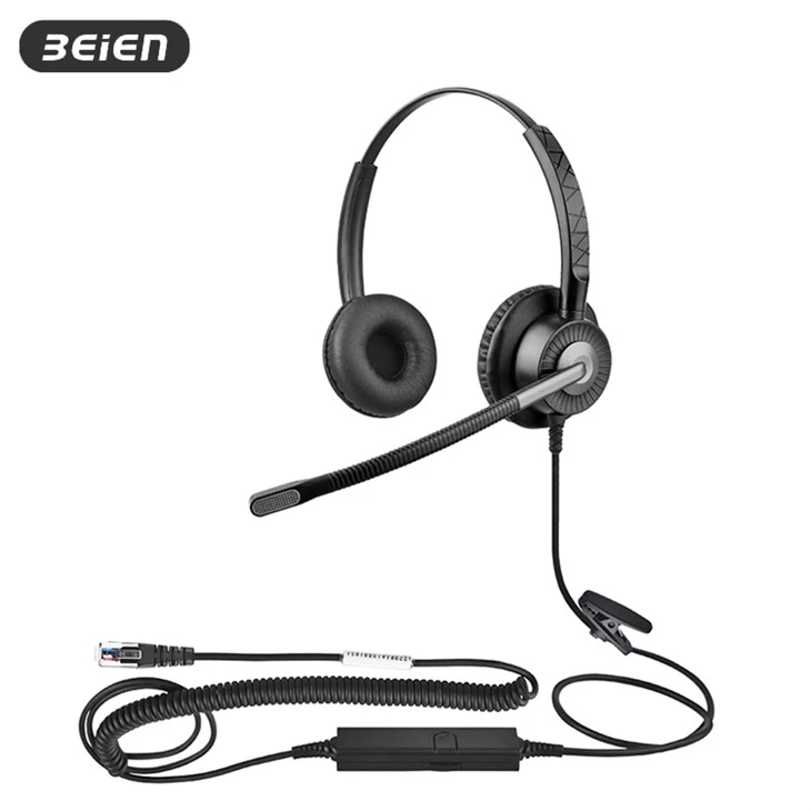 Dual Contact Center RJ9 Headset
