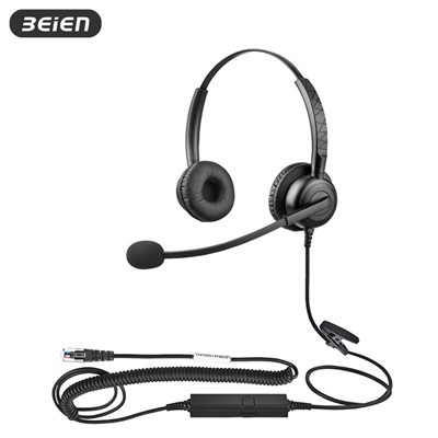Dual RJ9 Headset for Call Center
