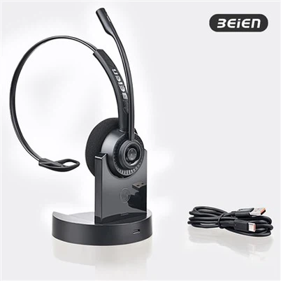 Dual Mode Wireless Mono Headset With Mic